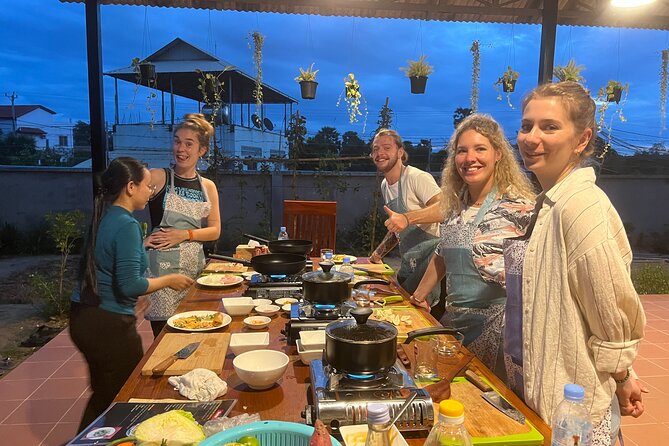 3-Hour Siem Reap Guided Cooking Class and Market with Pick up - Your three-course Khmer menu: starter, main, dessert
