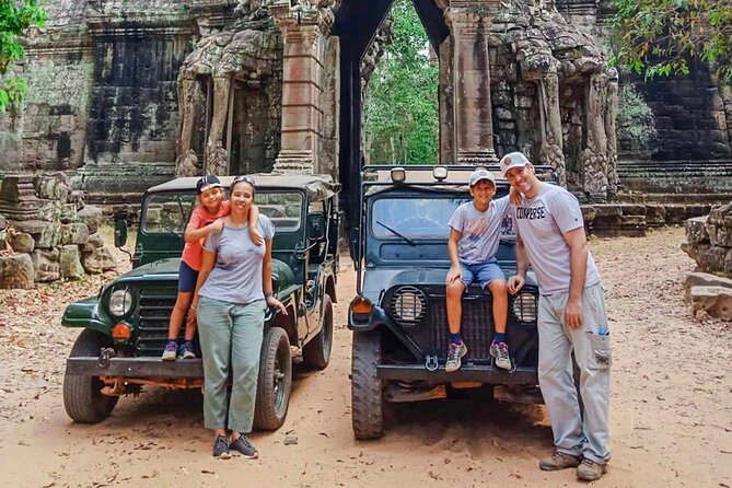 Angkor Jeep Tour Discovery - Inclusive Lunch - Angkor Thom South Gate and Bayon: where the jeep day gets memorable