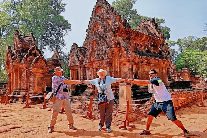 Angkor Wat & Banteay Srey Tour - Bayon at Angkor Thom: smiling faces, 54 towers, and a darker chapter