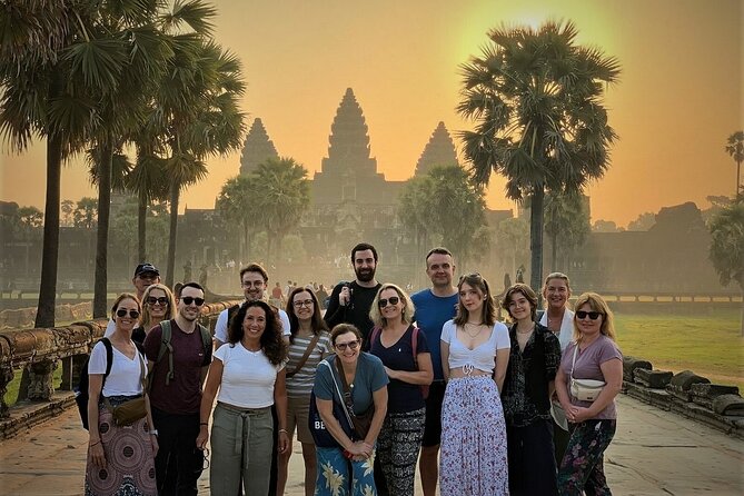 Angkor Wat Highlights and Sunrise Guided Tour from Siem Reap - Entering Angkor Wat from the less busy side, then walking the bas-reliefs