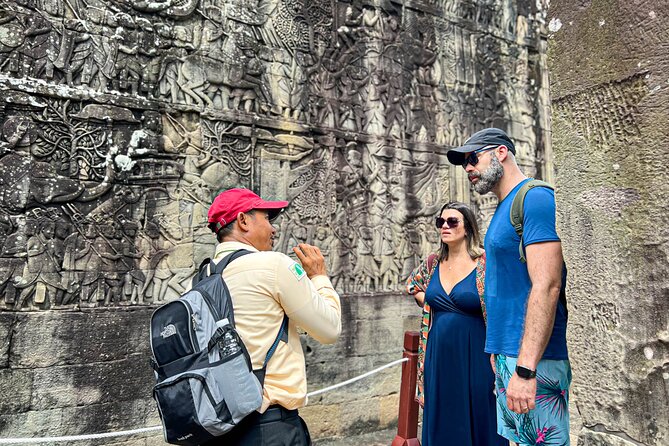 Angkor Wat Small Group Tour and Sunset with Lunch Included - Angkor Thom South Gate, Bayon faces, Baphuon, and the Terrace of the Elephants