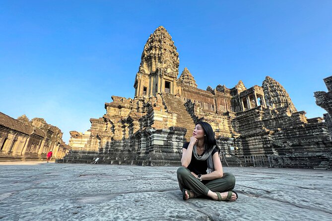 Angkor Wat Small Group Tour and Sunset with Lunch Included - Hotel pickup, A/C comfort, and temple-ready cooling