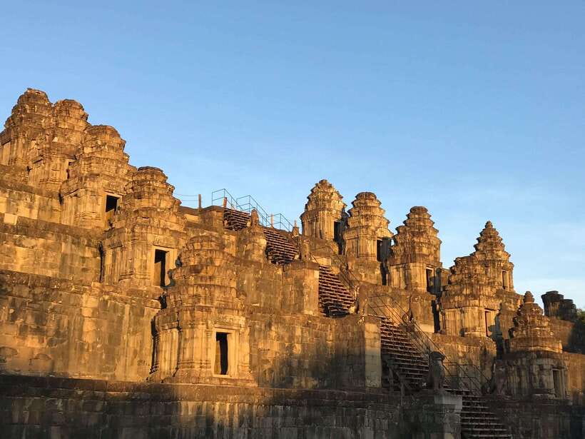 Angkor Wat Sunrise by Vintage Jeep – Private Tour - Angkor Thom, Bayon faces, and the South Gate walk