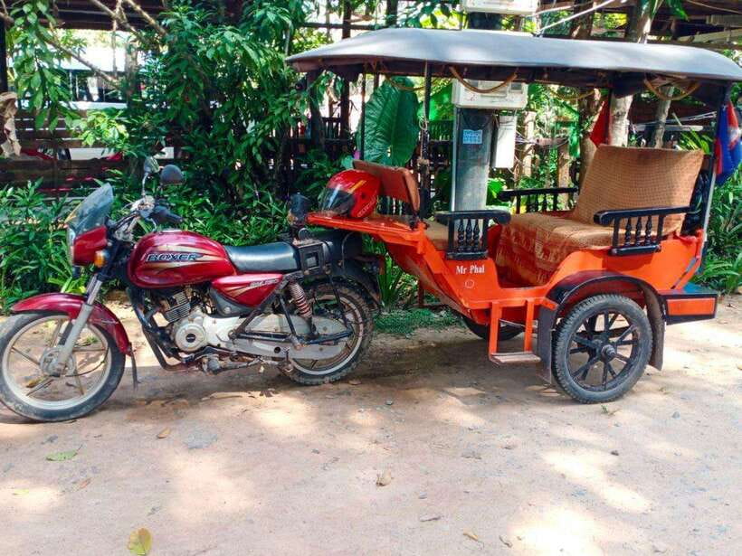 Angkor Wat Tour by Tuk-Tuk with English Speaking Driver - Angkor Thom south gate to Bayon: the smiling faces are only step one