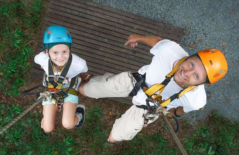 Angkor Zipline Eco-Adventure Canopy Tour - Safety demonstration, helmet required, rangers in control