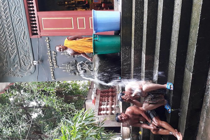 Buddhist Water Blessing and Real Life Experience with Local - Preah Ang Chek Preah Ang Chom Temple and Khmer devotion to spirits and statues