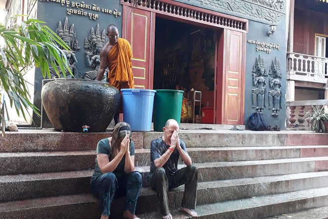 Buddhist Water Blessing and Real Life Experience with Local - Market time for fresh food and clothing sales away from the crowds