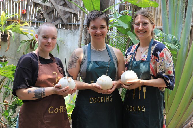 Cooking Class in Phnom Penh - 5:00 pm welcome with coconut water, fruit, and spice talk
