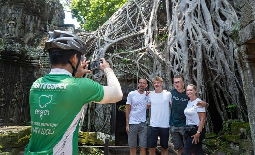 Cycle Angkor Backroad Bike Tour / E-Bike or Tuk Tuk - Morning pickup, bikes, and the safety brief that sets the tone