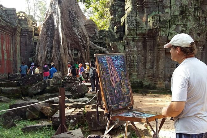 (Free eSim) Classic Angkor Wat Sunrise Full Day Tour - Stop 2: Ta Prohm, the tree-root photo moment