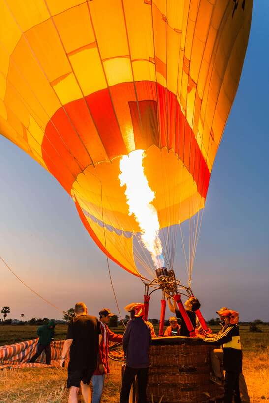 From Krong Siem Reap: Angkor Hot Air Balloon Ride w/ Pickup - The on-the-ground sightseeing and photo stop: useful, not heavy