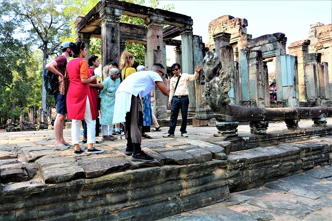Full Day Temples Explorer - Small Group - South Gate of Angkor Thom: where the 54 figures set the tone