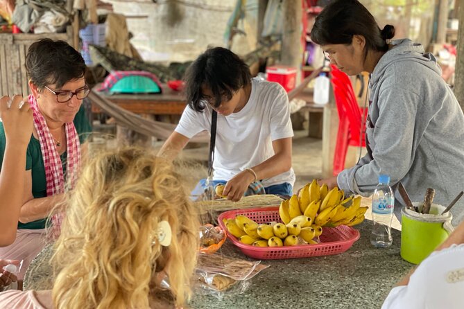 Full day tour by bicycle & tuk tuk,bamboo train,bat cave,villages - Bamboo train day: cycling out to villages and back to the platform