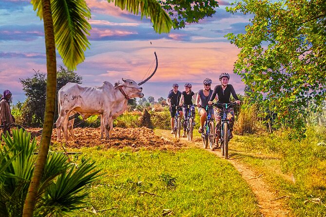 Grand Tour-Ek Phnom. Baset. Bamboo Train. Wat Banan. Phnom Sampov - First stops in the city: Tadam Bong Kro Aung statue, then Baset Temple
