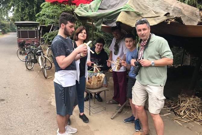 Half day morning bicycle tour to Explore local livelihood and test local snacks - Wat Ek Phnom: an older temple setting and a big Buddha statue