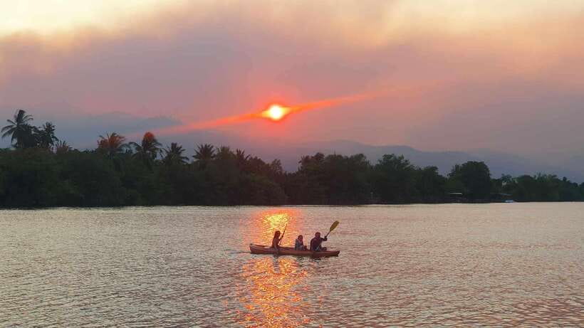 Kayaking tour around green cathedral - Epic Arts Café Meet-Up, Plus Hotel Pickup in Kampot Town