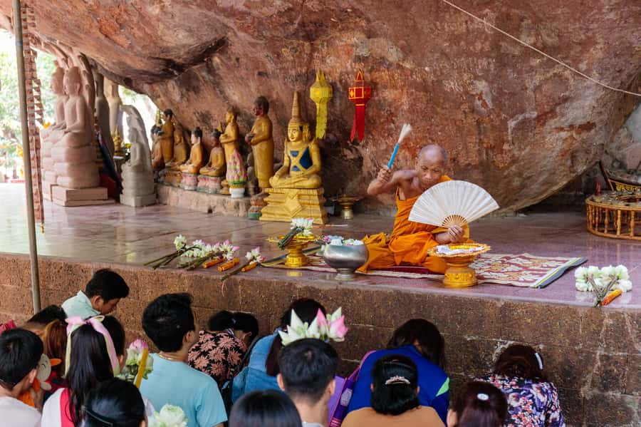 Kulen Waterfall: Rise and Shine with Cliff, Village w/ Guide - Village Life Stop and the Sugar Palm Cake Visit