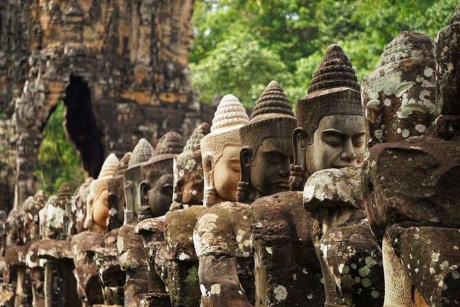 Personalised Angkor Wat Sunrise Tour by an air-conditioned car - Angkor Thom South Gate plus Bayon, Baphoun, and the Royal Palace