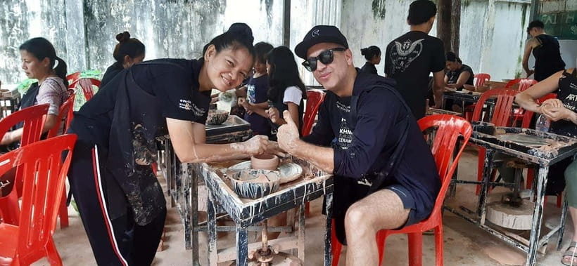 Pottery Classes Siem Reap with Pick up Drop off - Tuk tuk pickup and the workshop setting in Siem Reap