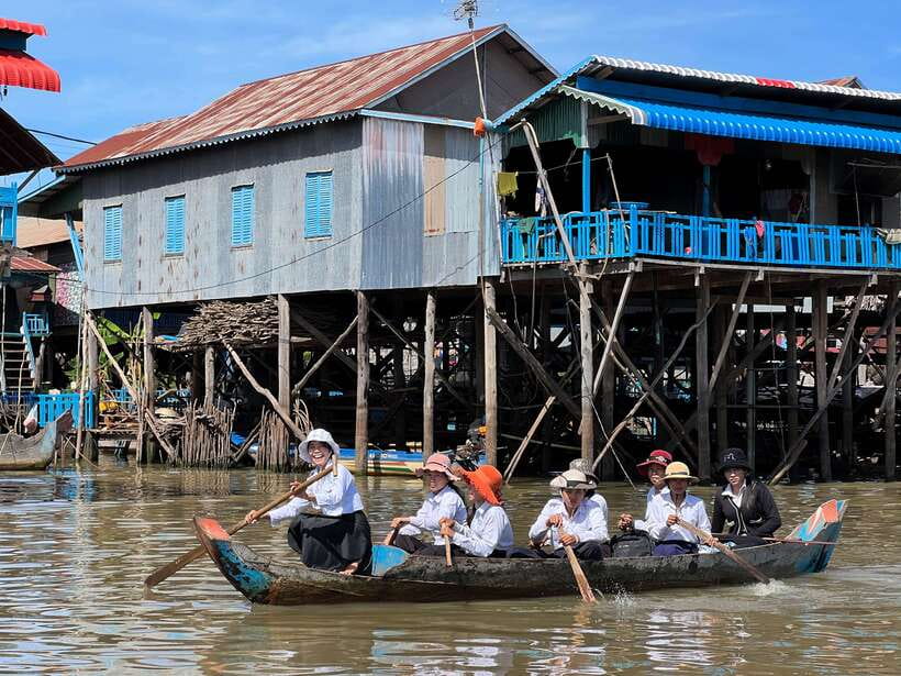 Private Beng Mealea and Floating Village Tour with Sunset - Sunset mangrove cruise: golden light, macaques, and a Buddhist island monastery