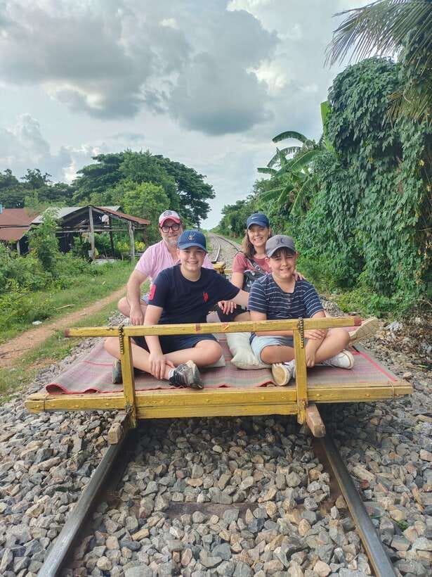 Secret Countryside Rice fields-Bamboo Train/Bat Cave - Bamboo Train: the quirky ride that actually shows the countryside well