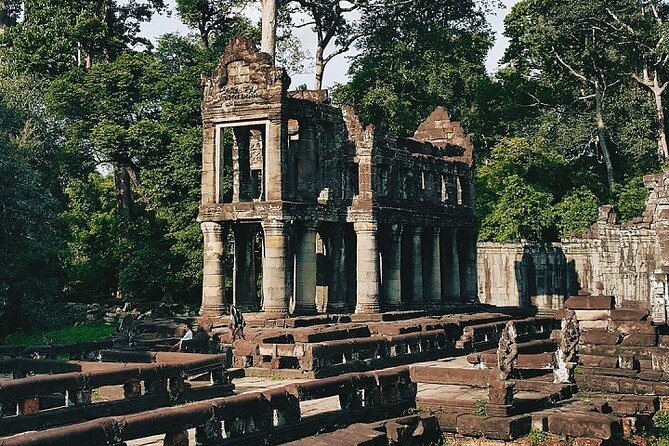 Siem Reap 2-Day Private Angkor Wat Tour with Sunrise - Day 1 starts with Angkor Thom’s South Gate, then the Bayon faces