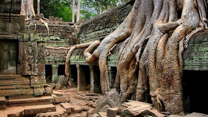 Siem Reap: Angkor Wat: Small-Group Sunrise or Sunset Tour - South Gate of Angkor Thom, Bayon, and Baphoun faces