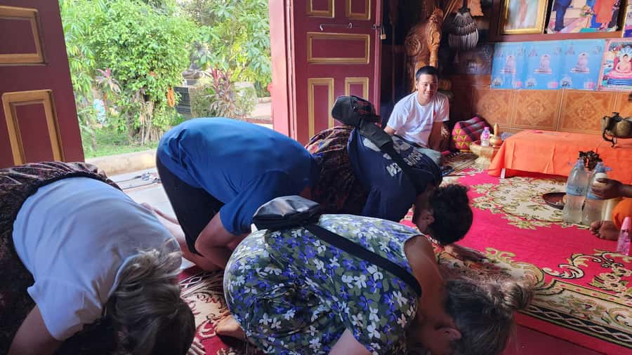 Siem Reap Cambodian Buddhist Water Blessing and Local Market - Two Blessing Options, Including the Head-Pouring Water Ritual