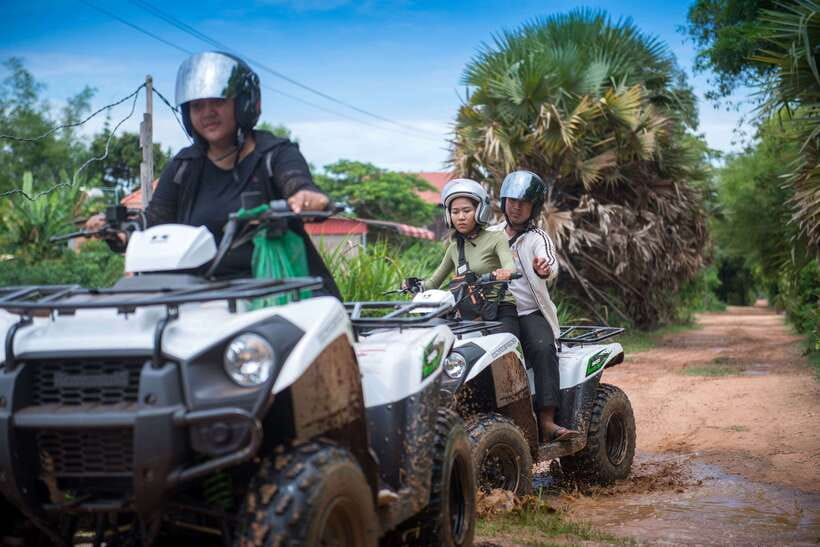 Siem Reap: Countryside Quad Bike Sunset Adventure - The guided off-road hour: villages, buffalo water, and real moments