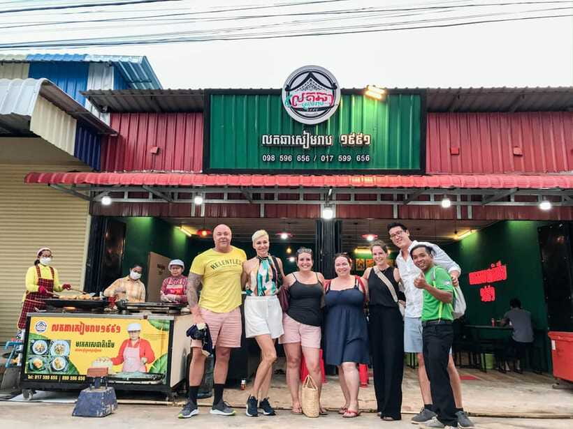 Siem Reap: Evening Food Tour with 10 Local Tastings - Made in Cambodia Market: crafts, silk scarves, and a quick photo pause