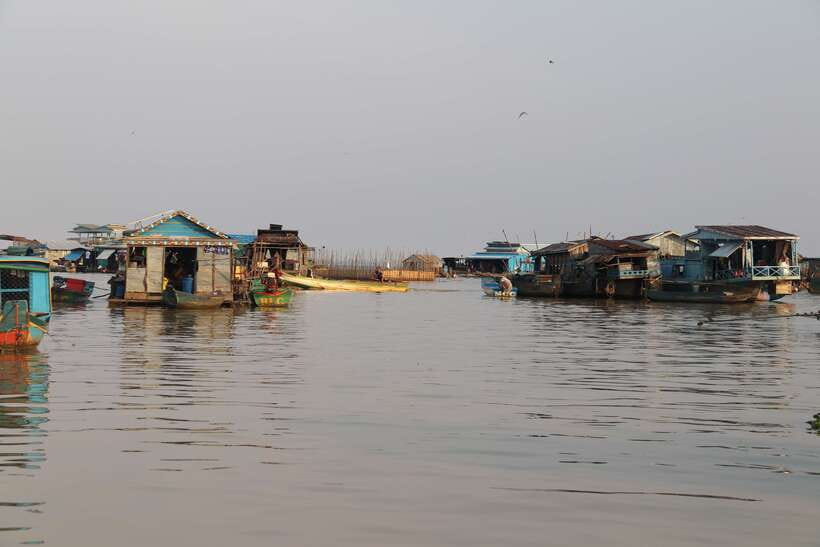 Siem Reap: Floating Village Tour - The lotus farm stop and rice paddies ride before the boat