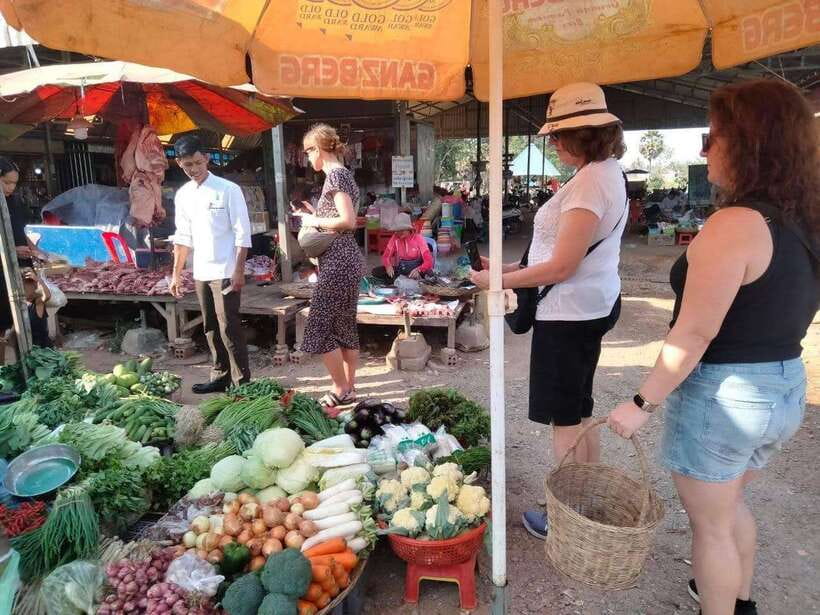Siem Reap Khmer Cooking Class and Local Market Tour - Tuk-tuk pickup and the village market first