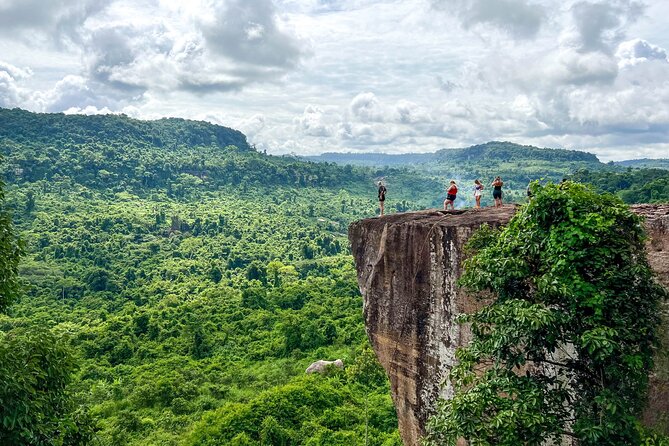 Siem Reap Kulen Mountain Waterfall Tour and Picnic lunch - Preah Dak and Poeng Ta Kho: rice paddies and a cliff panorama