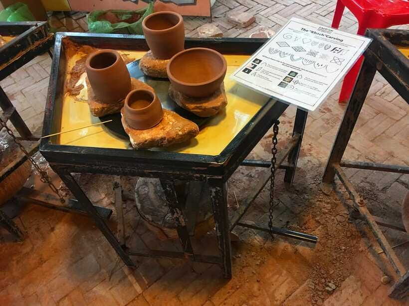 Siem Reap : Pottery Classes with Transfer round trip - Khmer Design Decorating: Turning Technique Into a Personal Piece