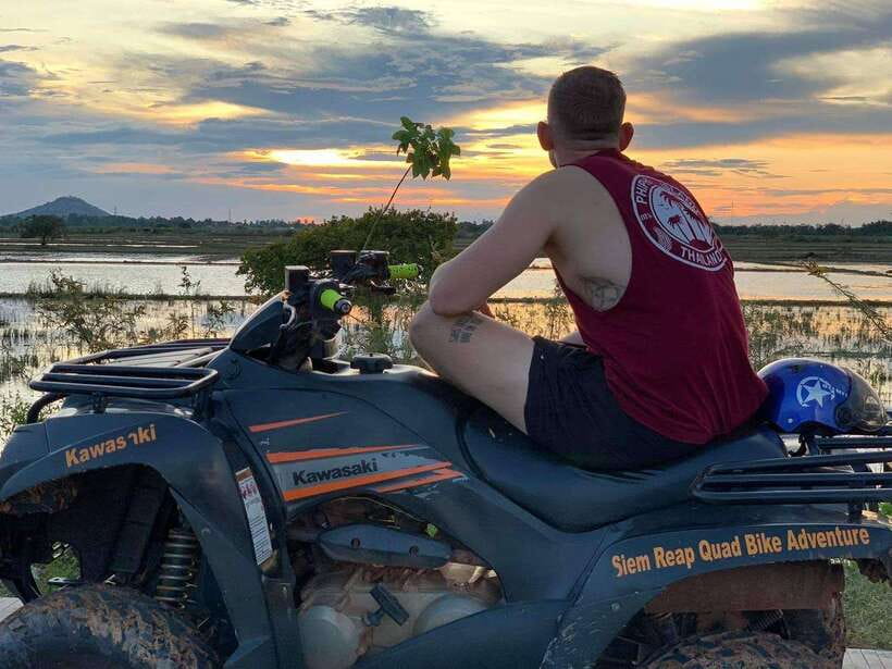 Siem Reap Quad Bike Countryside Tour - The Quad Bike Setup: Polaris Trailboss 330, Helmet, and Weather Gear