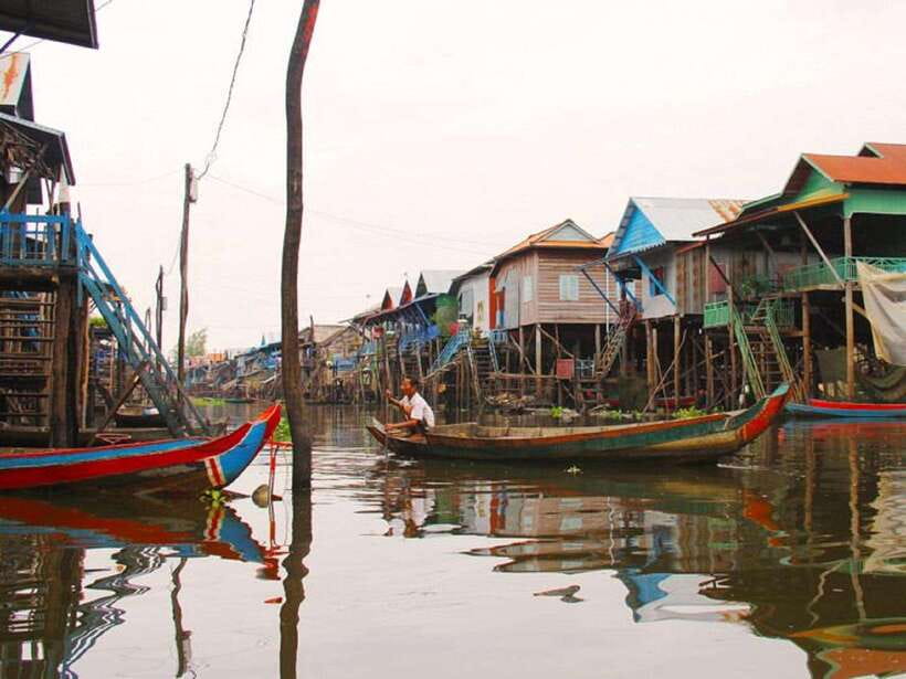 Siem Reap: Tonle Sap, Kampong Phluk & Floating Village Tour - Mangrove swamp boat tour and the sunset finale