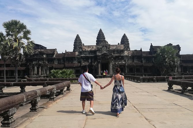 Sunrise Small Group Tour to Angkor Wat Temple - Angkor Thom City sights: South Gate and Elephant Terrace as you move toward Bayon