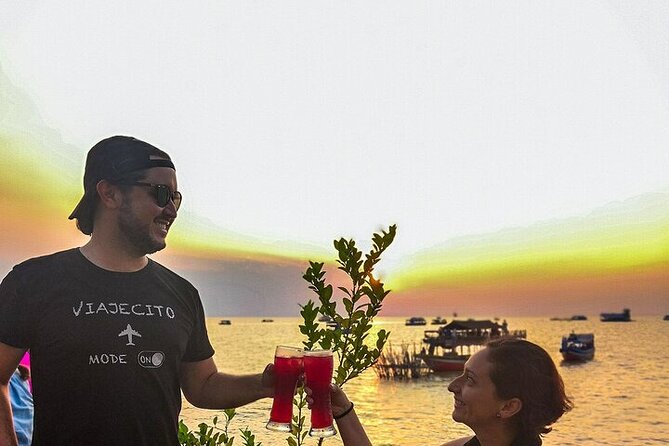 Sunset Dinner and drinks includes a Floating Village cruise tour. - Queen Tara dinner boat: buffet or fixed menu, plus a sunset that’s the whole point